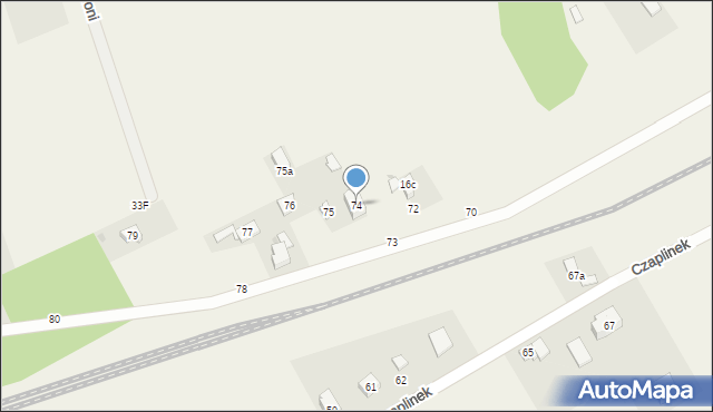 Czaplinek, Czaplinek, 74, mapa Czaplinek
