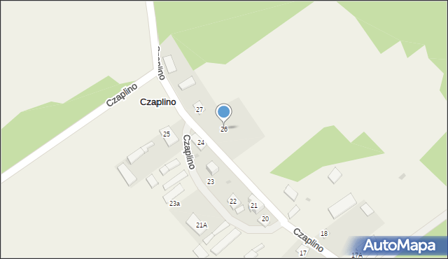 Czaplino, Czaplino, 26, mapa Czaplino
