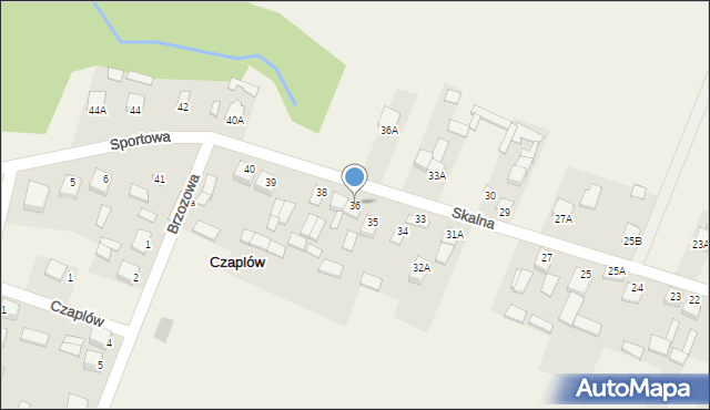 Czaplów, Czaplów, 36, mapa Czaplów