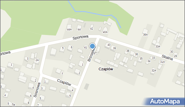 Czaplów, Czaplów, 41a, mapa Czaplów