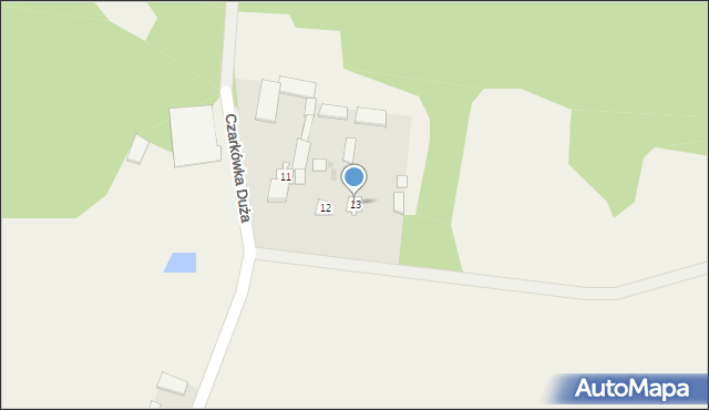 Czarkówka Duża, Czarkówka Duża, 13, mapa Czarkówka Duża
