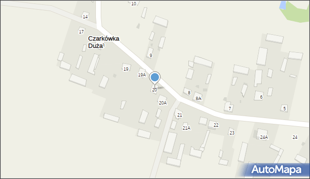Czarkówka Duża, Czarkówka Duża, 20, mapa Czarkówka Duża