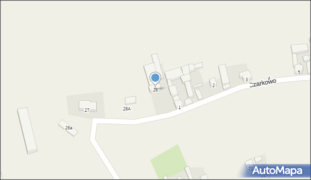 Czarkowo, Czarkowo, 28, mapa Czarkowo