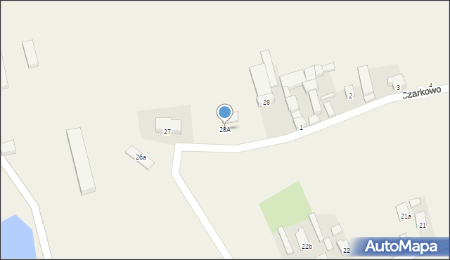 Czarkowo, Czarkowo, 28A, mapa Czarkowo