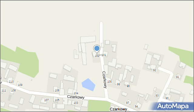 Czarkowy, Czarkowy, 102, mapa Czarkowy