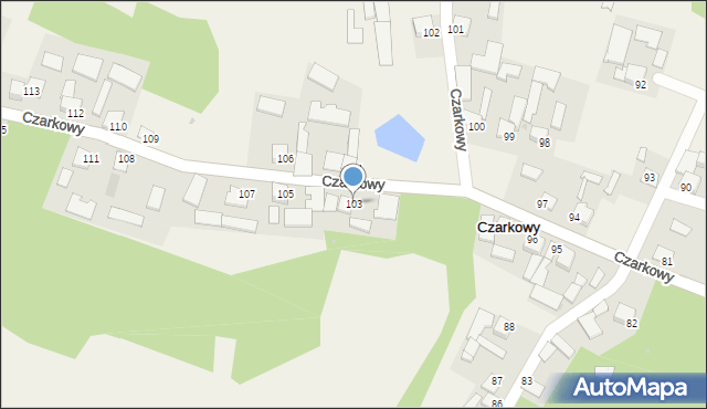 Czarkowy, Czarkowy, 103, mapa Czarkowy