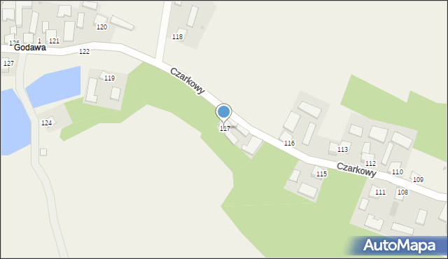 Czarkowy, Czarkowy, 117, mapa Czarkowy