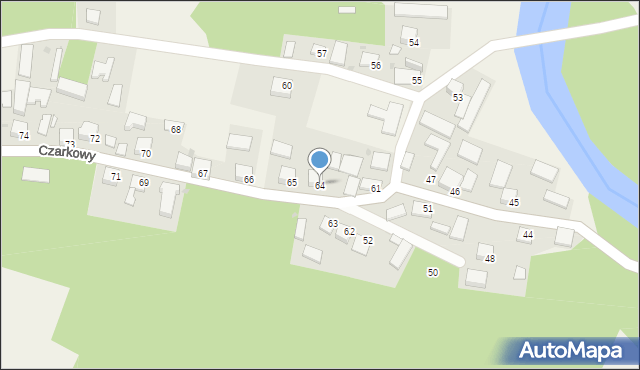 Czarkowy, Czarkowy, 64, mapa Czarkowy