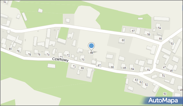 Czarkowy, Czarkowy, 68, mapa Czarkowy