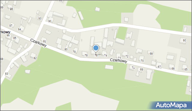 Czarkowy, Czarkowy, 76, mapa Czarkowy