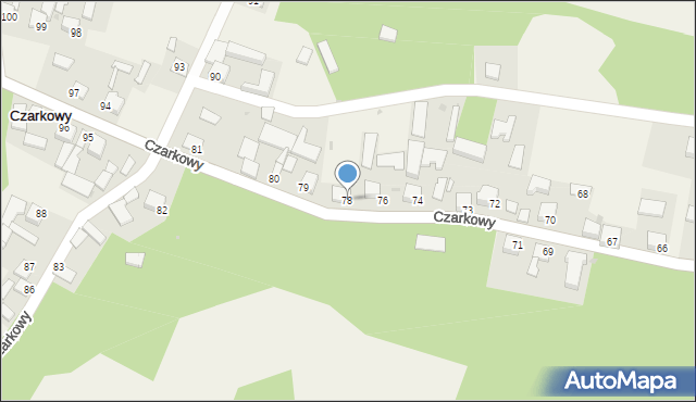 Czarkowy, Czarkowy, 78, mapa Czarkowy