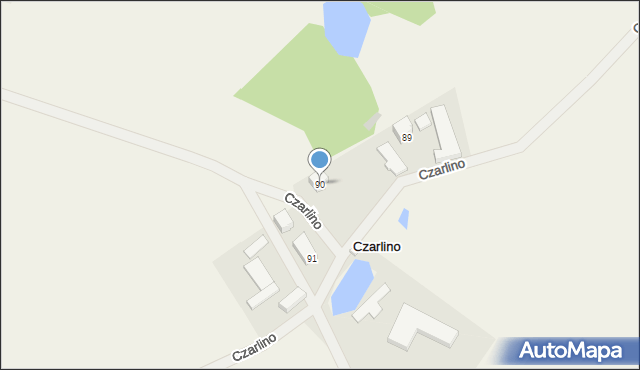 Czarlino, Czarlino, 90, mapa Czarlino