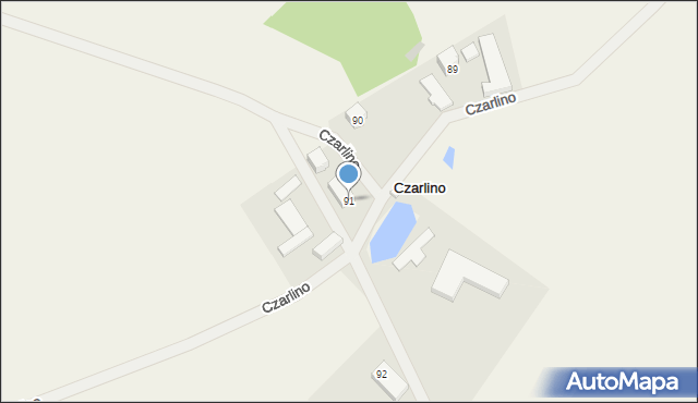 Czarlino, Czarlino, 91, mapa Czarlino