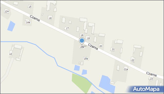 Czarna, Czarna, 18a, mapa Czarna