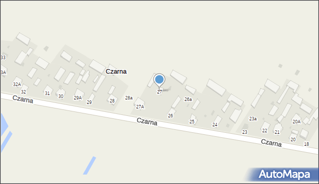 Czarna, Czarna, 27, mapa Czarna
