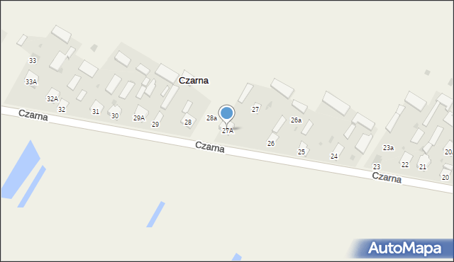 Czarna, Czarna, 27A, mapa Czarna