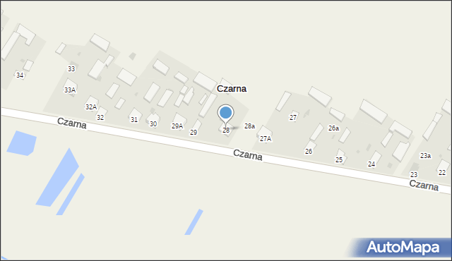 Czarna, Czarna, 28, mapa Czarna