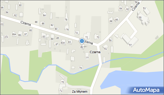 Czarna, Czarna, 81, mapa Czarna