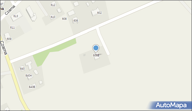 Czarna, Czarna, 606B, mapa Czarna