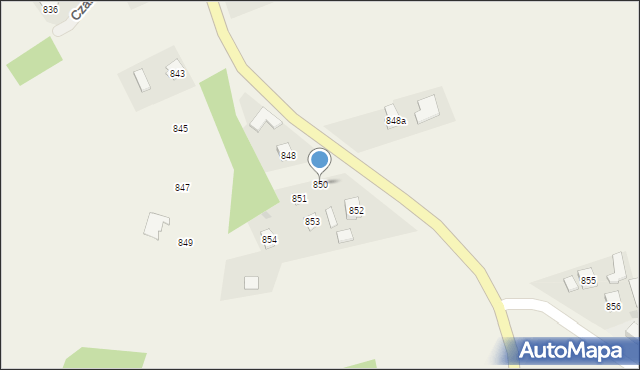 Czarna, Czarna, 850, mapa Czarna