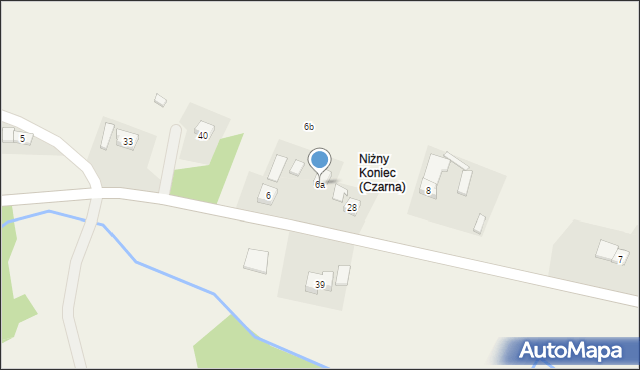 Czarna, Czarna, 6a, mapa Czarna