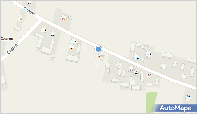Czarna, Czarna, 16, mapa Czarna