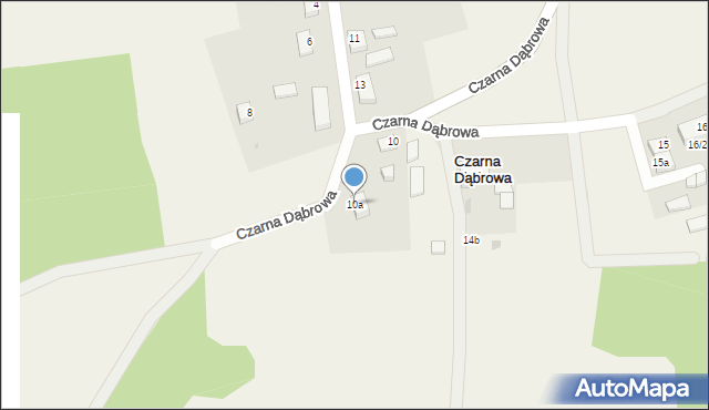 Czarna Dąbrowa, Czarna Dąbrowa, 10a, mapa Czarna Dąbrowa