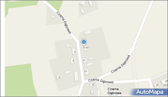 Czarna Dąbrowa, Czarna Dąbrowa, 7, mapa Czarna Dąbrowa