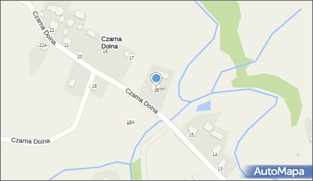 Czarna Dolna, Czarna Dolna, 16, mapa Czarna Dolna