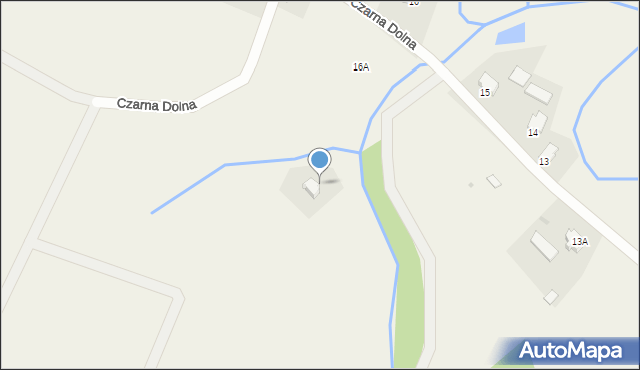 Czarna Dolna, Czarna Dolna, 16A, mapa Czarna Dolna