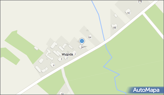 Czarna Kolonia, Czarna Kolonia, 1A, mapa Czarna Kolonia