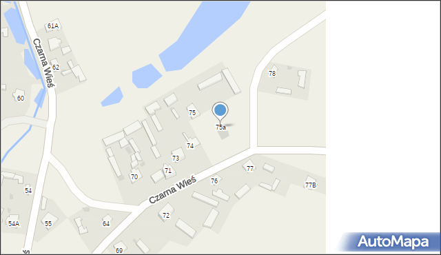 Czarna Kolonia, Czarna Kolonia, 75a, mapa Czarna Kolonia