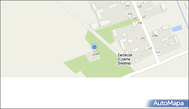 Czarna Średnia, Czarna Średnia, 110A, mapa Czarna Średnia