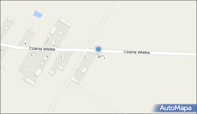 Czarna Wielka, Czarna Wielka, 1A, mapa Czarna Wielka