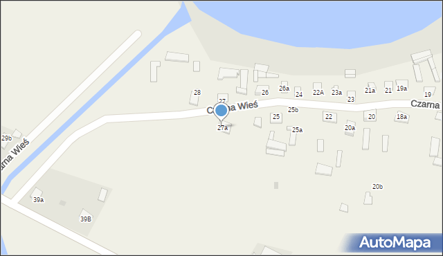 Czarna Wieś, Czarna Wieś, 27a, mapa Czarna Wieś