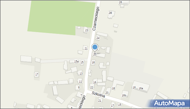 Czarnca, Czarnieckiego Stefana, hetm., 20, mapa Czarnca