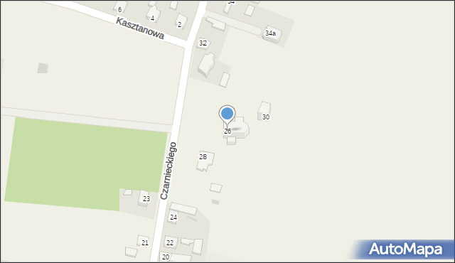 Czarnca, Czarnieckiego Stefana, hetm., 26, mapa Czarnca