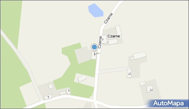 Czarne, Czarne, 8, mapa Czarne