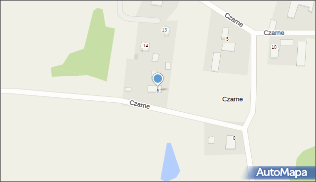 Czarne, Czarne, 6, mapa Czarne