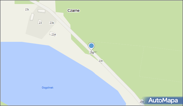 Czarne, Czarne, 23g, mapa Czarne