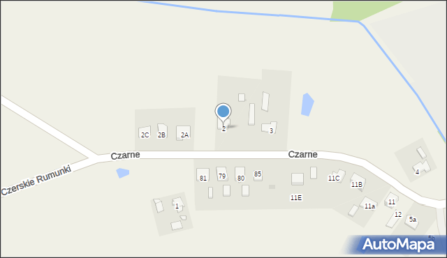 Czarne, Czarne, 2, mapa Czarne