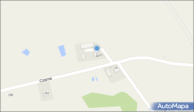 Czarne, Czarne, 24, mapa Czarne