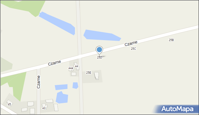 Czarne, Czarne, 25D, mapa Czarne