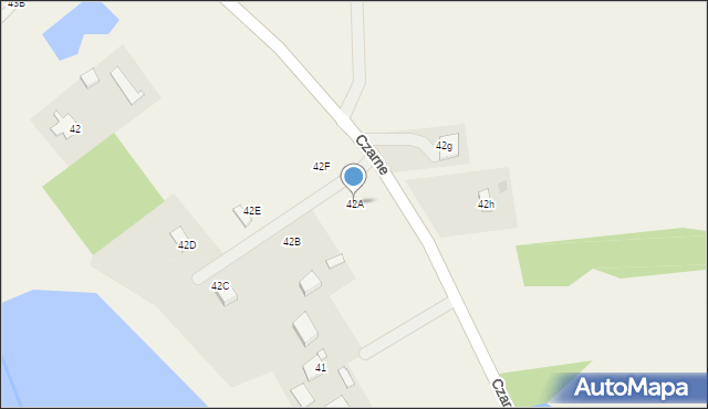 Czarne, Czarne, 42A, mapa Czarne