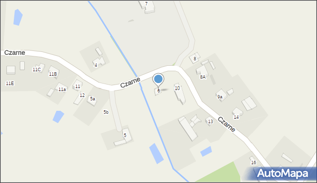 Czarne, Czarne, 6, mapa Czarne