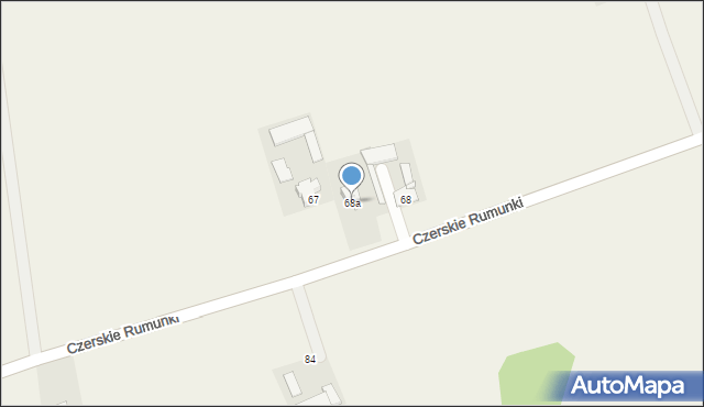 Czarne, Czarne, 68a, mapa Czarne