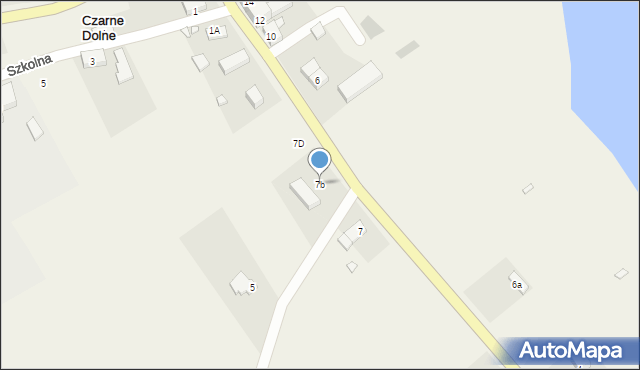 Czarne Dolne, Czarne Dolne, 7b, mapa Czarne Dolne