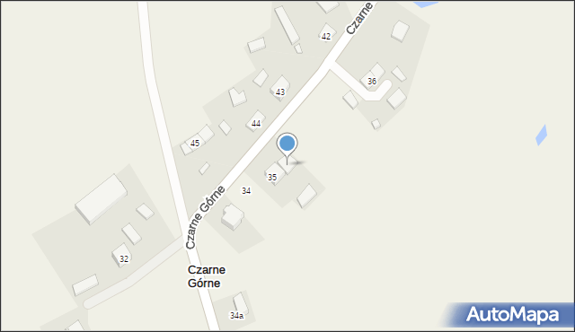 Czarne Górne, Czarne Górne, 35a, mapa Czarne Górne