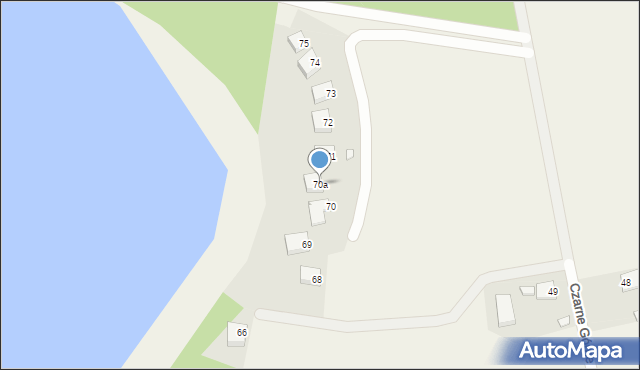 Czarne Górne, Czarne Górne, 70a, mapa Czarne Górne
