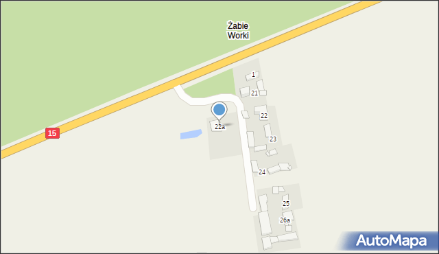 Czarne Piątkowo, Czarne Piątkowo, 22a, mapa Czarne Piątkowo